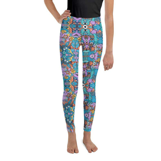 Wake up, time to take care of our sea Youth Leggings-Youth Leggings