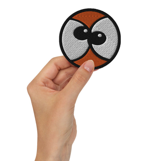 Zoo&co's crossed eyes Embroidered patches. Great size