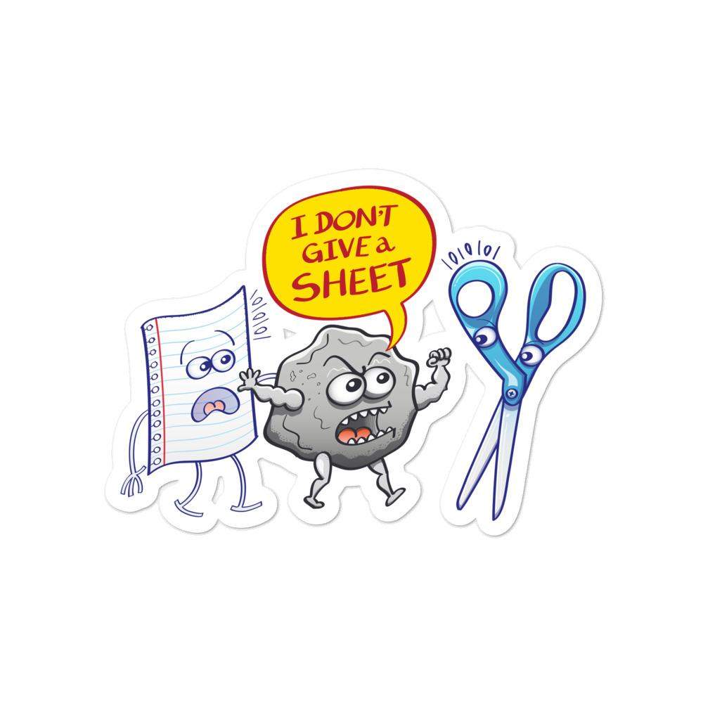 Rock doesn't give a sheet to the scissors Bubble-free stickers-Bubble-free stickers