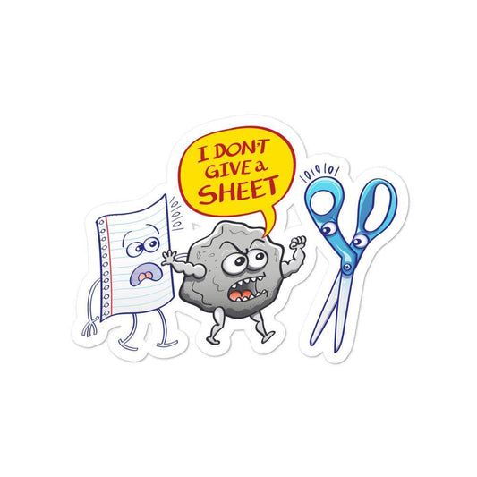 Rock doesn't give a sheet to the scissors Bubble-free stickers-Bubble-free stickers