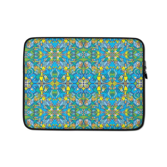 Exotic birds tropical pattern Laptop Sleeve-Laptop sleeves