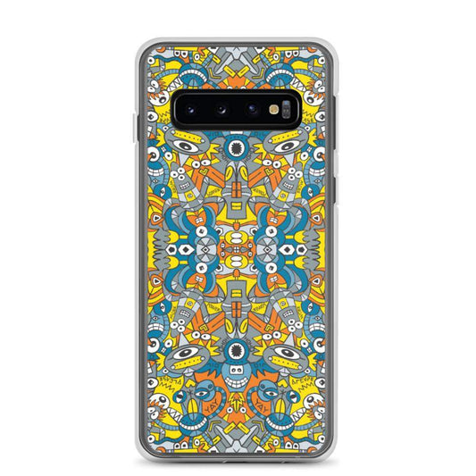 Retro robots doodle art Samsung Case-Samsung cases