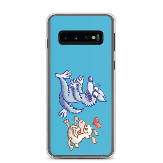 Sheep in love running after a wolf Samsung Case-Samsung cases