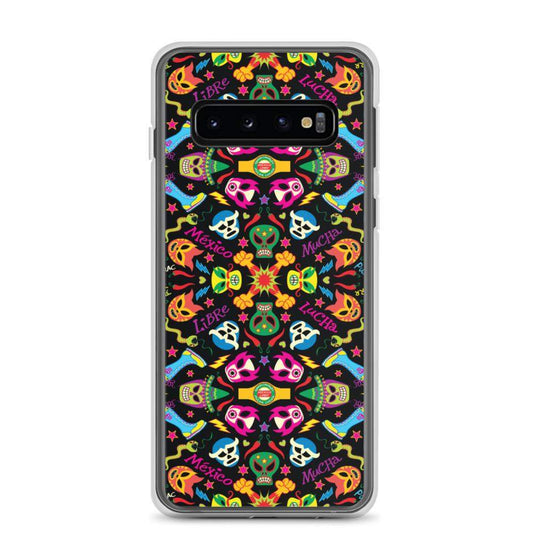 Mexican wrestling colorful party Samsung Case-Samsung cases