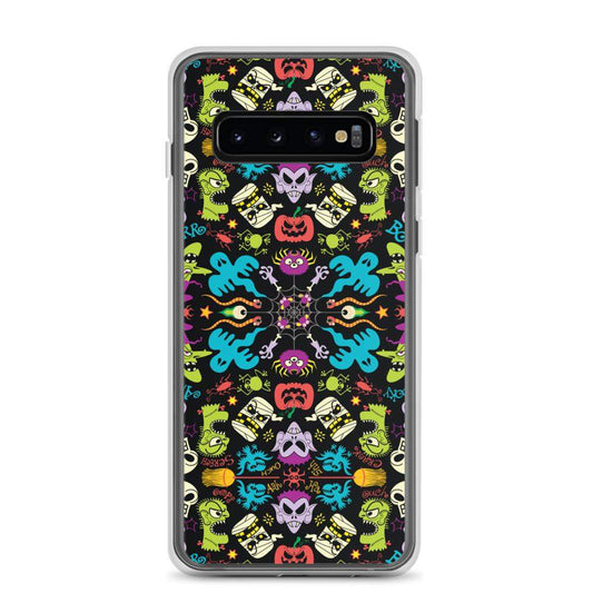 Spooky Halloween characters in a pattern design Samsung Case-Samsung cases