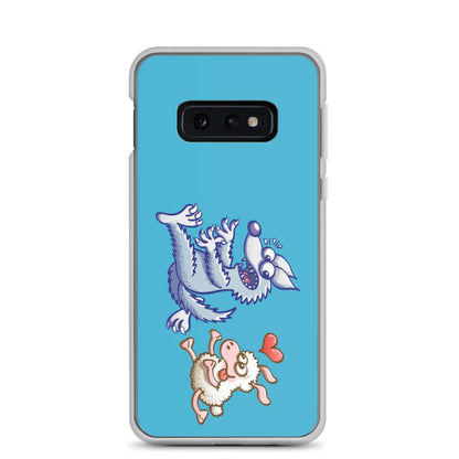 Sheep in love running after a wolf Samsung Case-Samsung cases