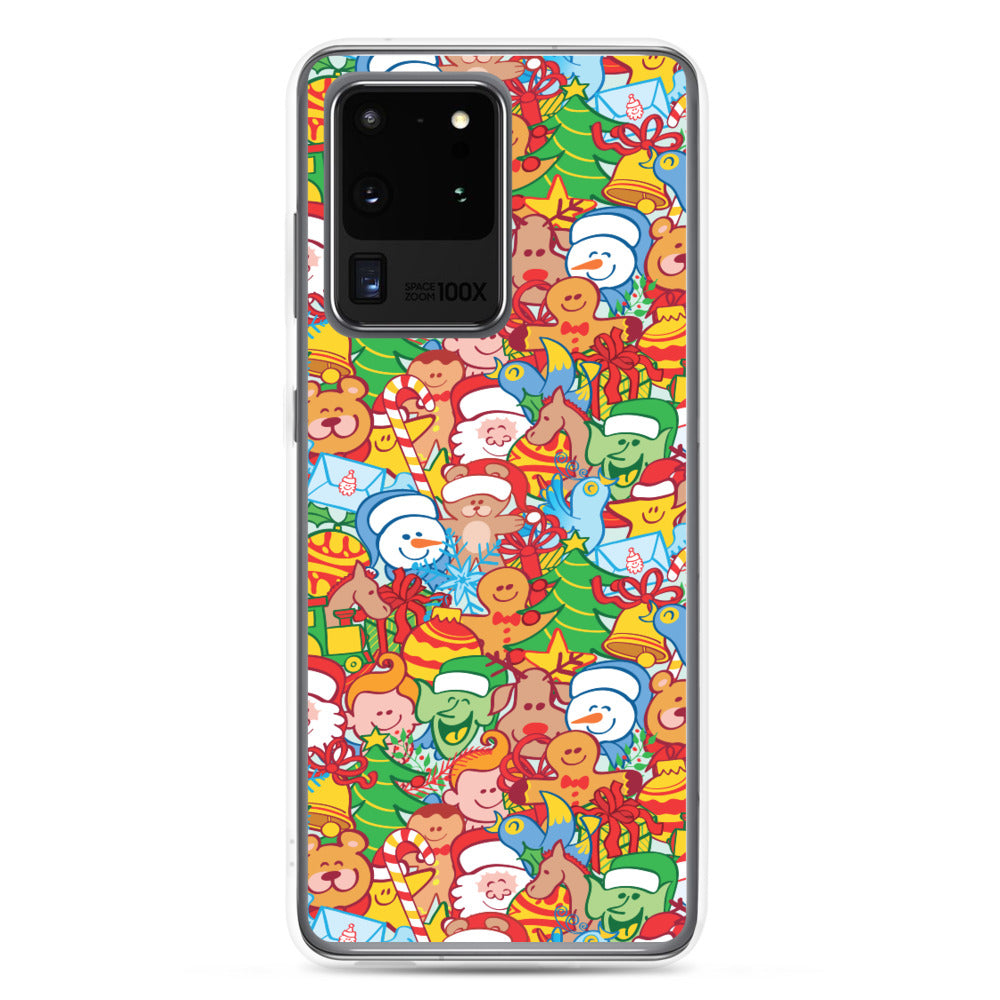 All Christmas stars pattern design Samsung Case. S20 Ultra