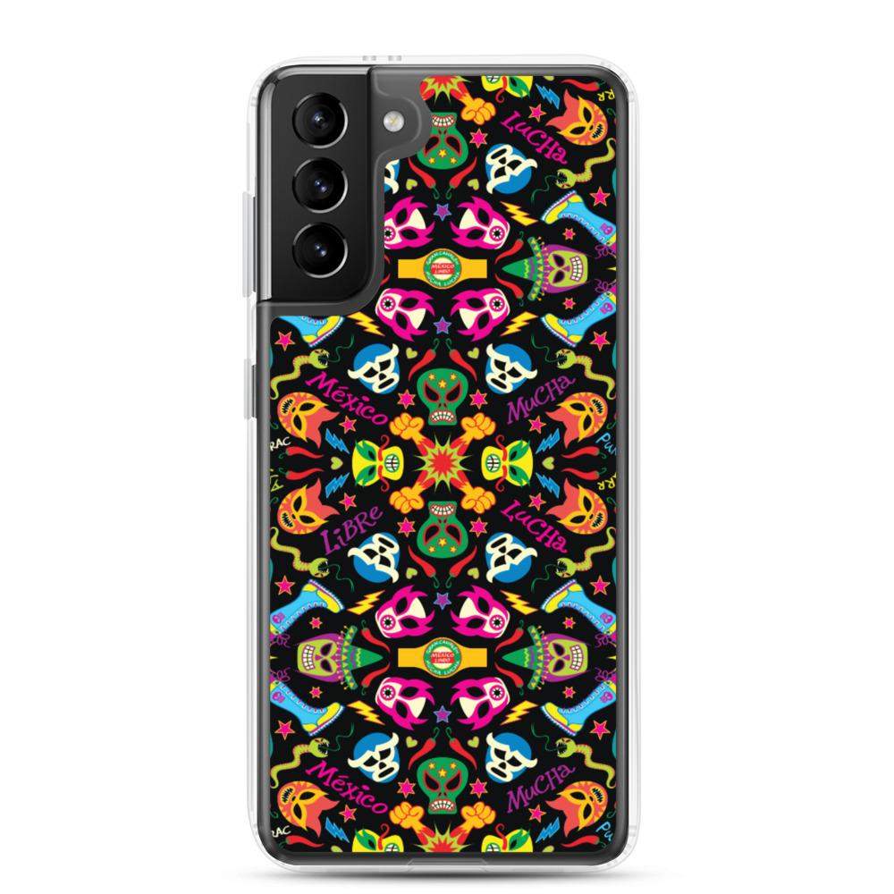 Mexican wrestling colorful party Samsung Case-Samsung cases
