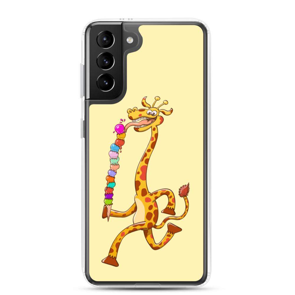 Cool giraffe eating ice cream Samsung Case-Samsung cases