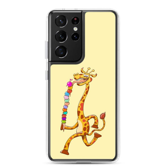 Cool giraffe eating ice cream Samsung Case-Samsung cases