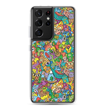 Cheerful crowd enjoying a lively carnival Samsung Case-Samsung cases