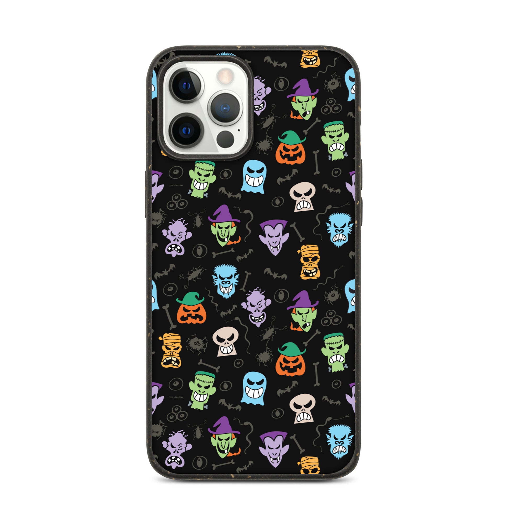 Scary Halloween faces Speckled iPhone case. iPhone 12 pro max