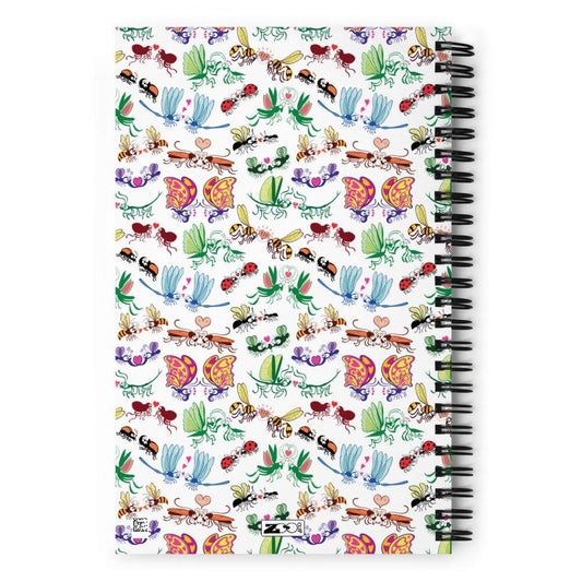 Cool insects madly in love Spiral notebook-Spiral notebooks