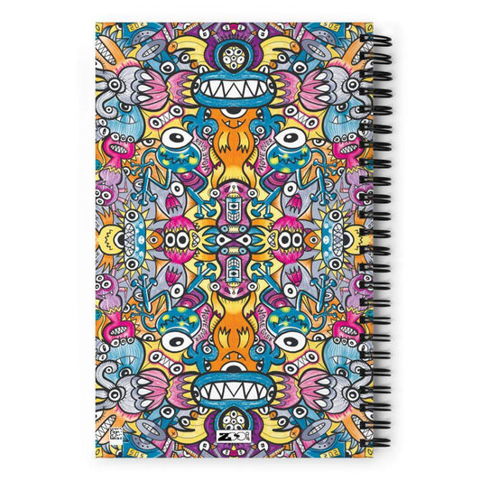Monsters vs robots ultimate battle Spiral notebook-Spiral notebooks