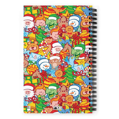All Christmas stars pattern design Spiral notebook-Spiral notebooks