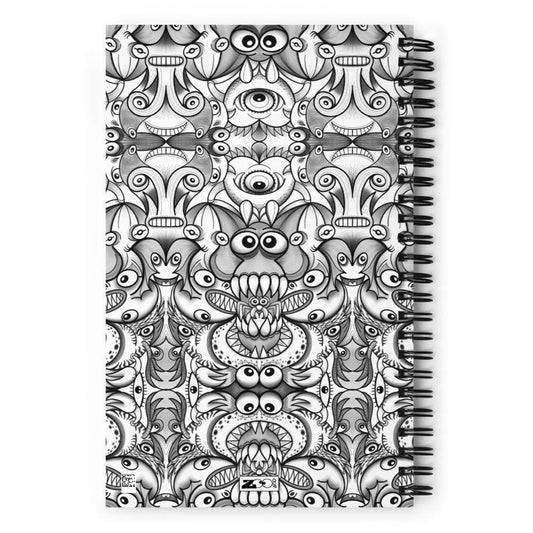 Official pic of the monsters annual convention Spiral notebook-Spiral notebooks