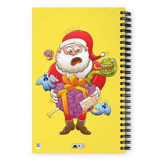 Creepy Christmas gift to Santa Spiral notebook-Spiral notebooks