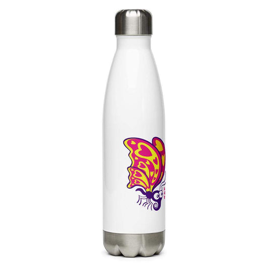 Beautiful butterflies falling in love Stainless Steel Water Bottle-Stainless steel water bottle