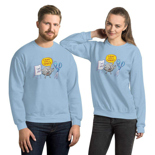 Rock doesn't give a sheet to the scissors Unisex Sweatshirt-Unisex sweatshirts