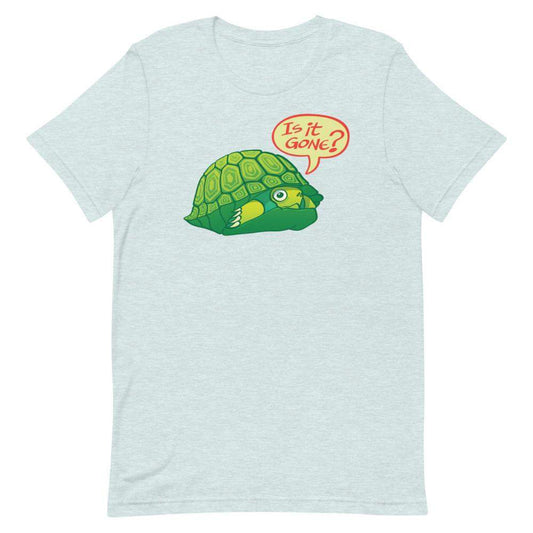 Turtle asking if it's OK to go out of its shell Short-Sleeve Unisex T-Shirt-Short-Sleeve Unisex T-Shirts
