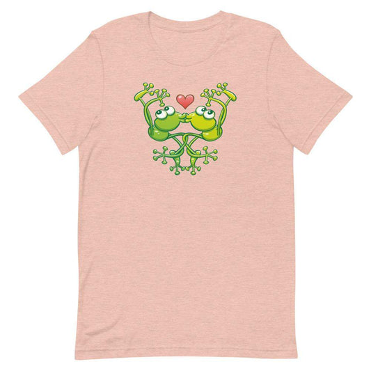 Cute frogs acrobatic kiss Short-Sleeve Unisex T-Shirt-Short-Sleeve Unisex T-Shirts