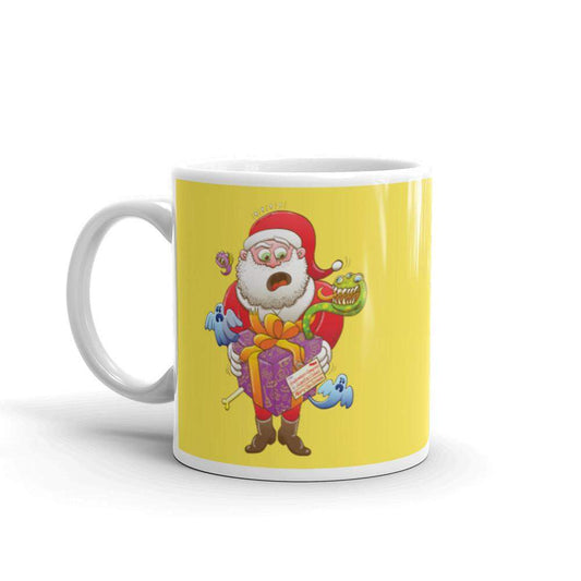 Creepy Christmas gift for Santa White glossy mug-White glossy mugs