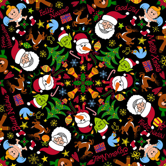 The joy of Christmas pattern design