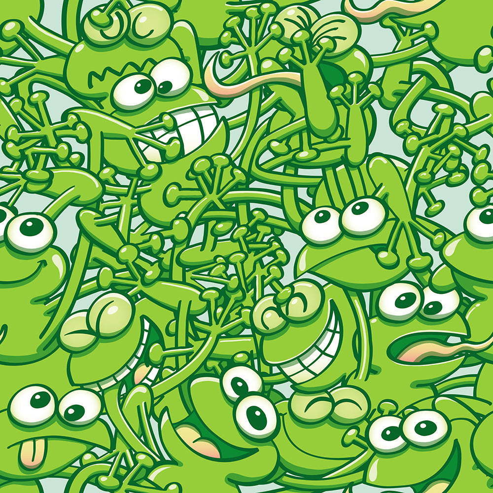 A tangled army of happy green frogs appears when the rain stops – Zoo&co