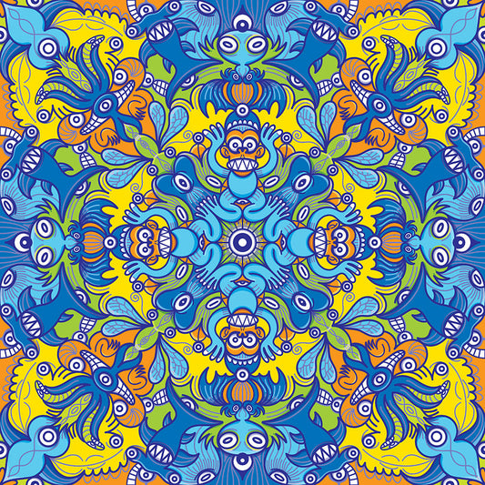 Wise Monkeys Pattern: From Chaos to Mandala Harmony