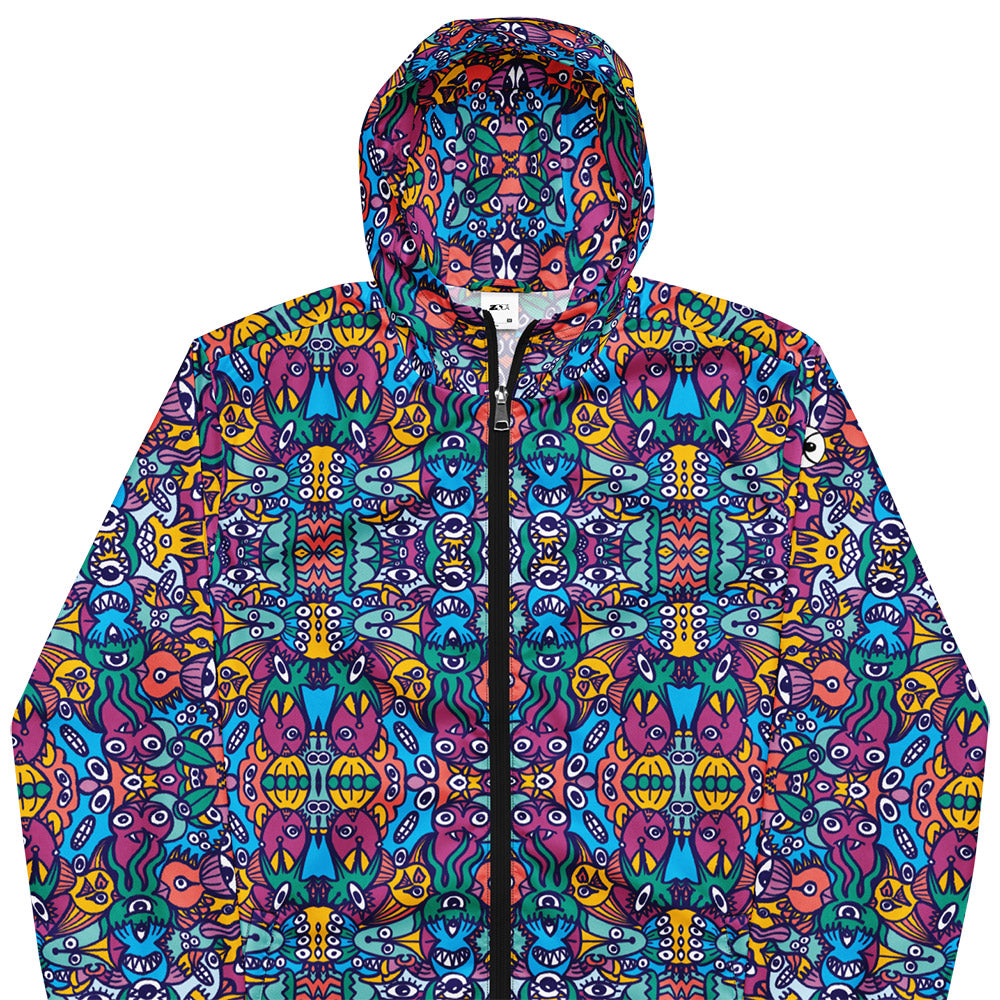 All-over print Windbreakers for Women and Men by Zoo&co