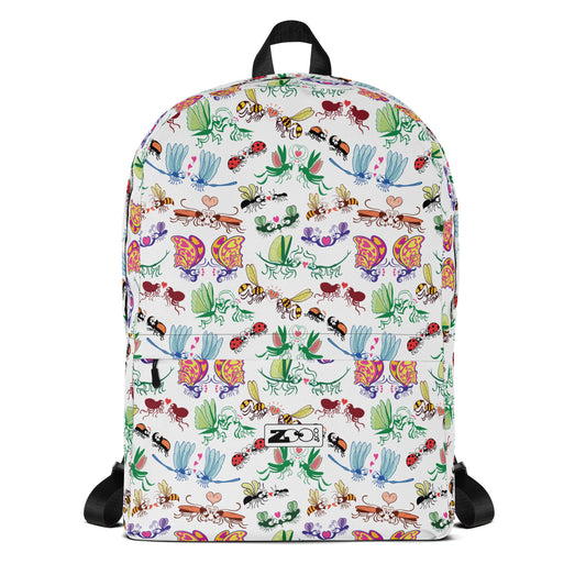 Cool insects madly in love Backpack. Front view