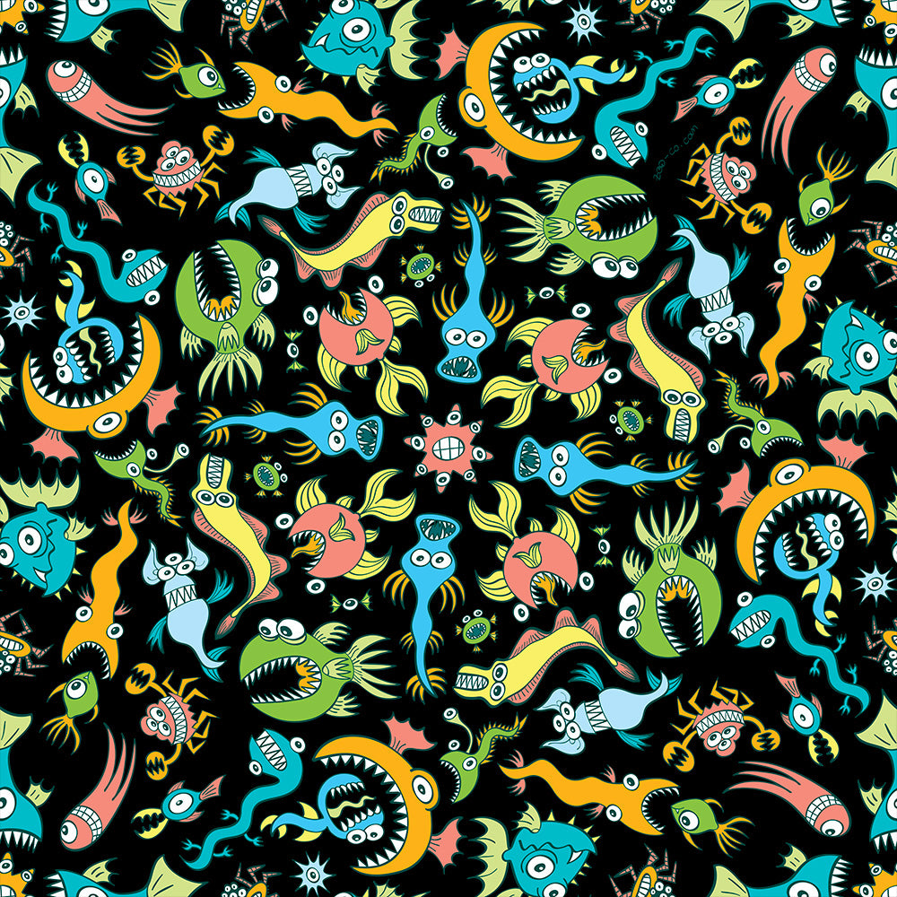 Sea creatures pattern design Men's swim trunks – Zoo&co