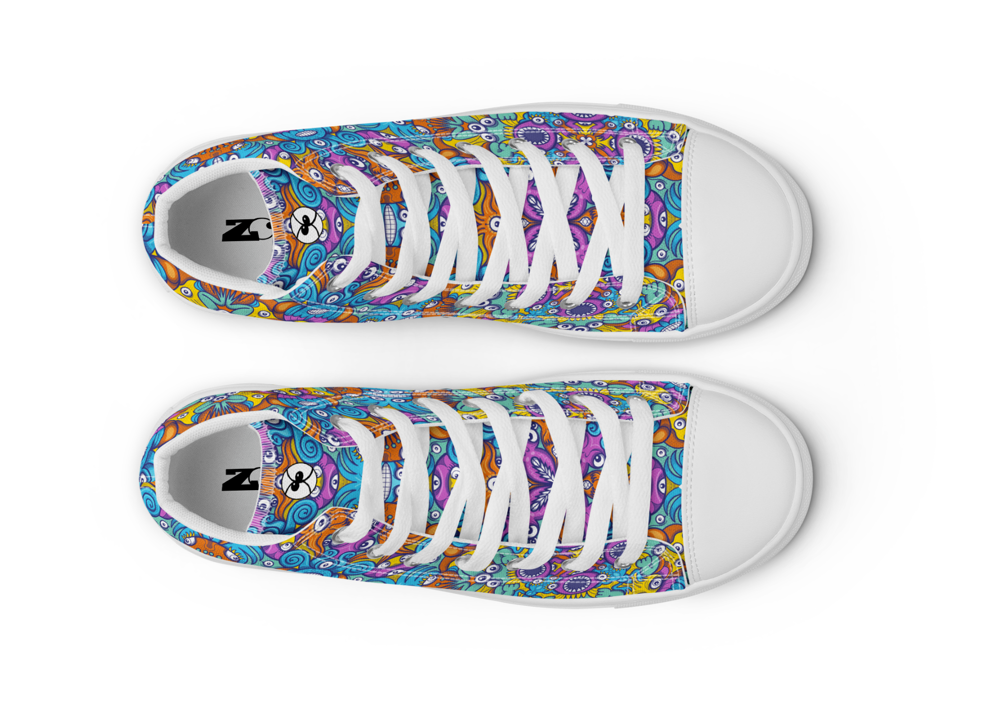 The ultimate sea beasts cast from the deep end of the ocean - Women’s high top canvas shoes