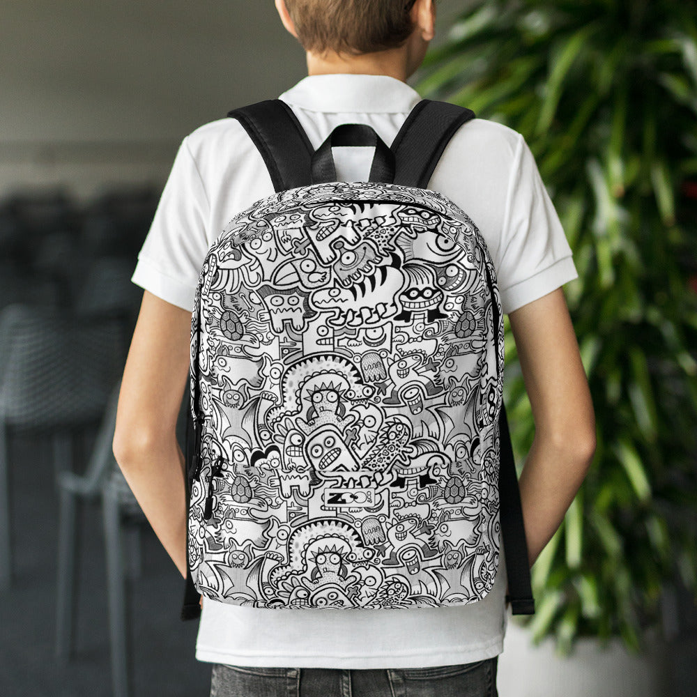 Fill your world with cool doodles All over print Backpack Zoo co