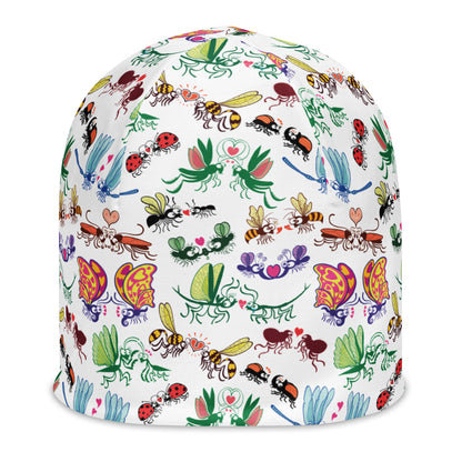 Cool insects madly in love All-Over Print Beanie. Product details