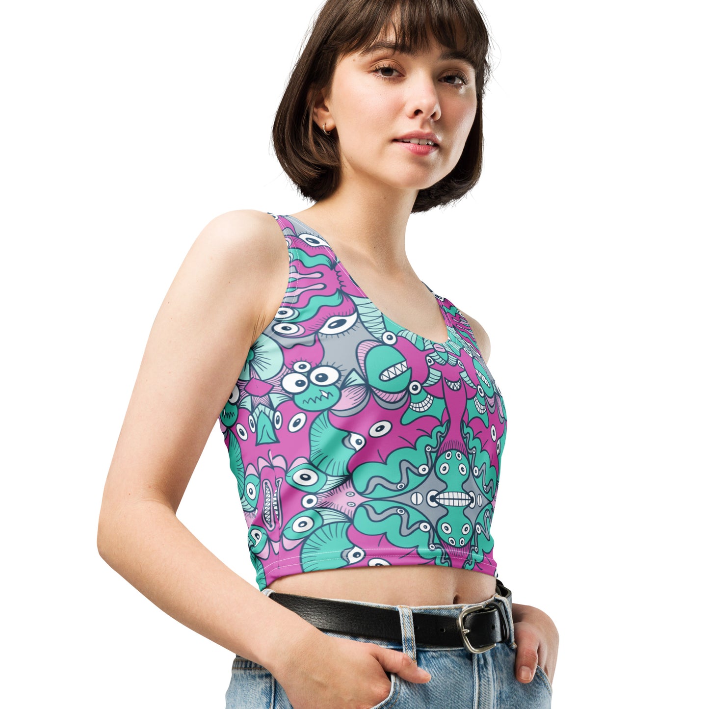 Sea creatures from an alien world Crop Top. Product detail