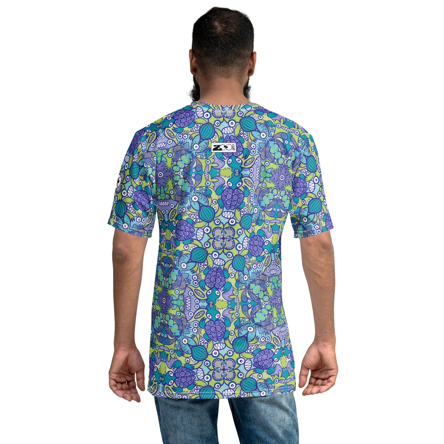 Once upon a time in an ocean full of life Men's t-shirt. Back view
