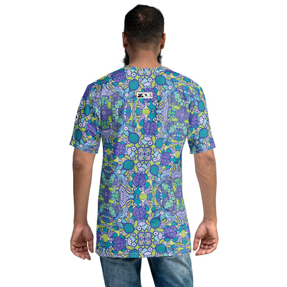 Once upon a time in an ocean full of life Men's t-shirt. Back view