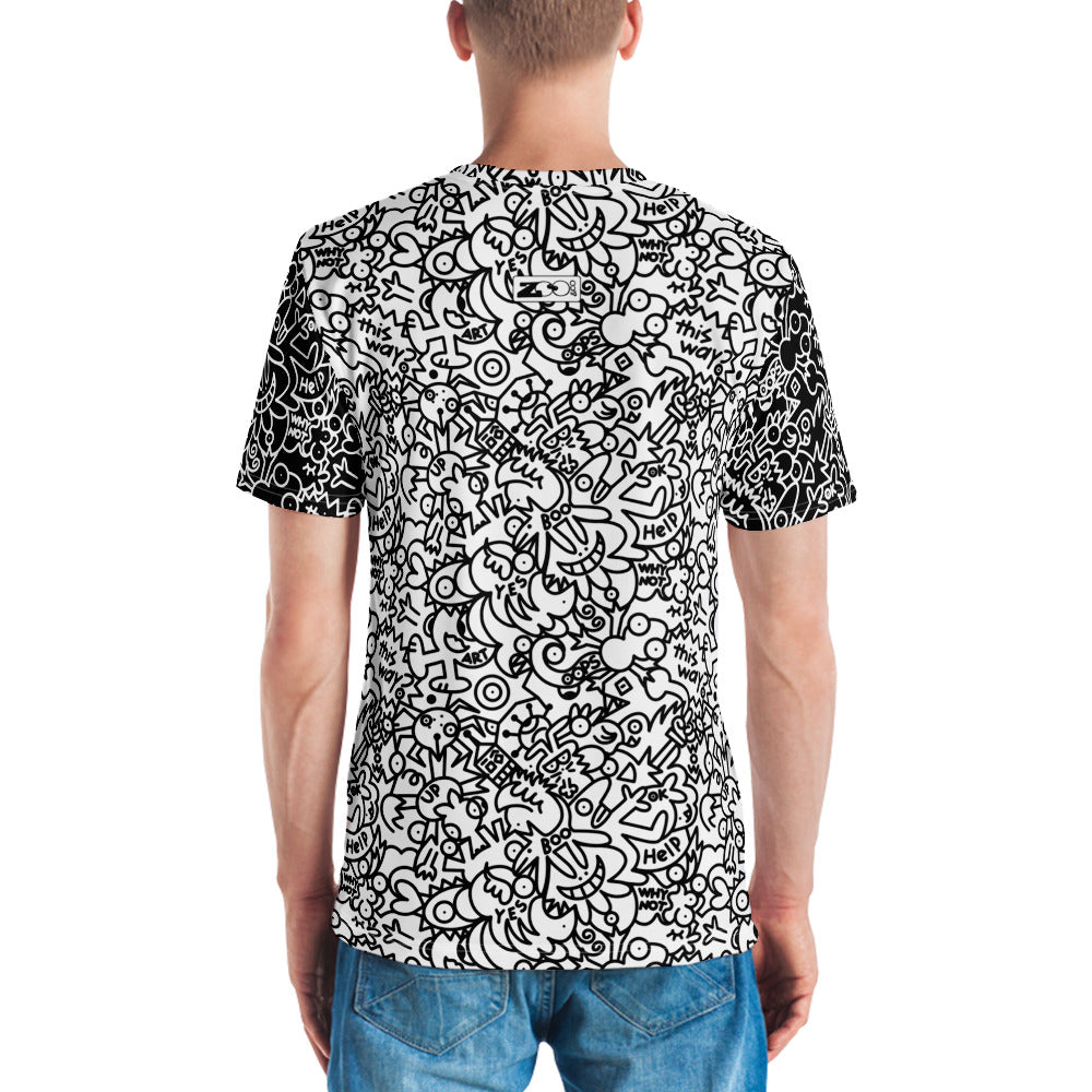 The Playful Power of Great Doodles for Bold People - Men's t-shirt. Back view