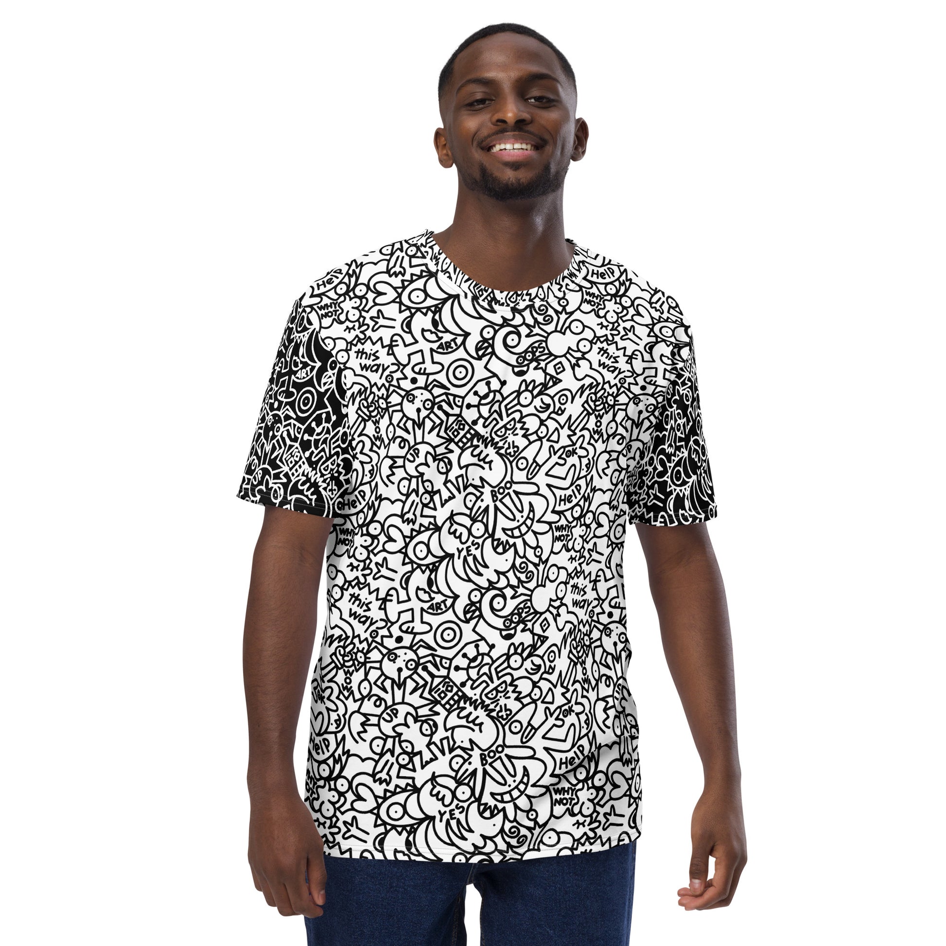 The Playful Power of Great Doodles for Bold People - Men's t-shirt. Front view