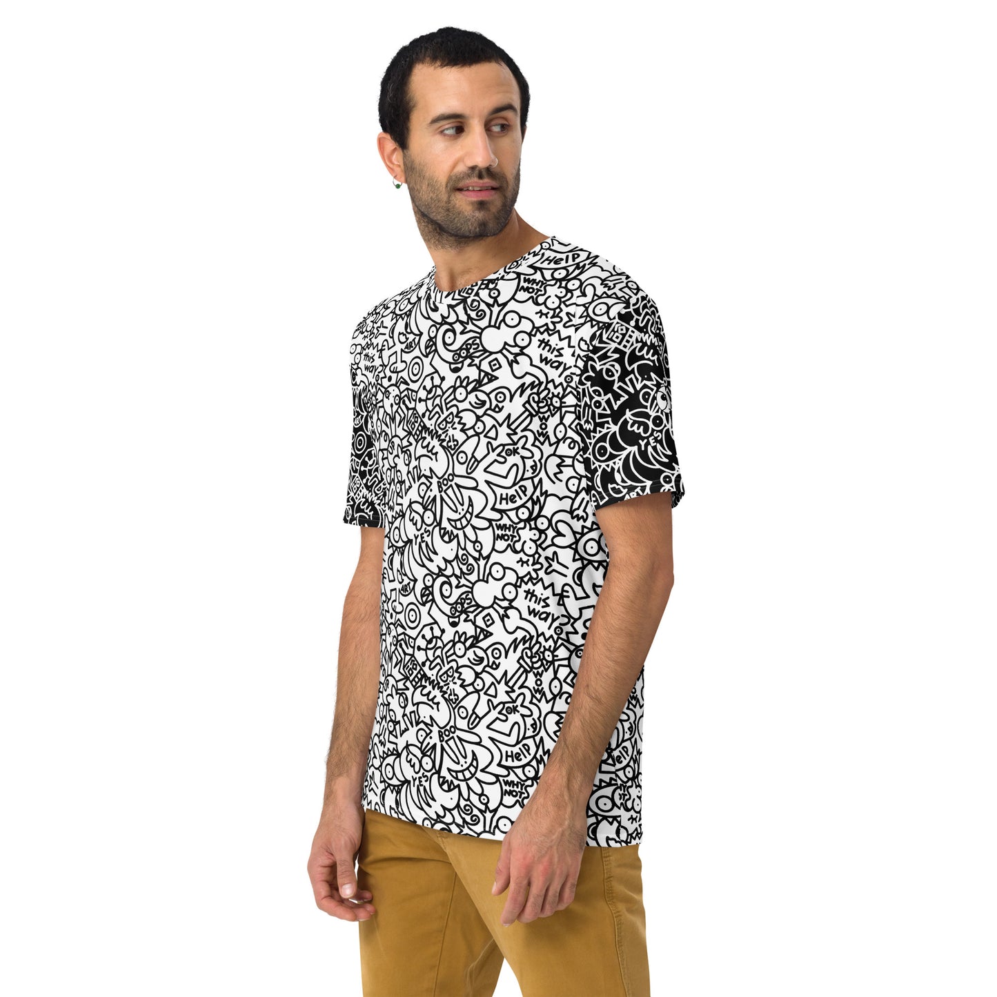 The Playful Power of Great Doodles for Bold People - Men's t-shirt. Left side view