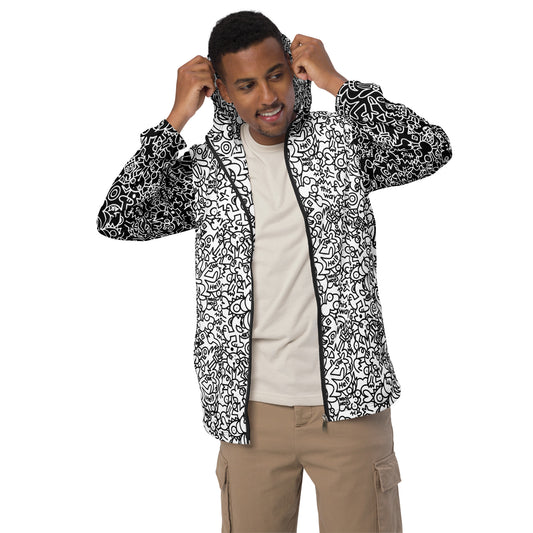 The Playful Power of Great Doodles for Bold People - Men’s windbreaker. Overview