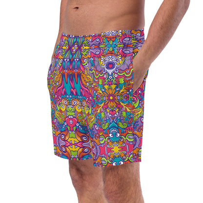 Wizard’s Dream Swim Trunks: A New Generation of Doodle Creatures. Front view