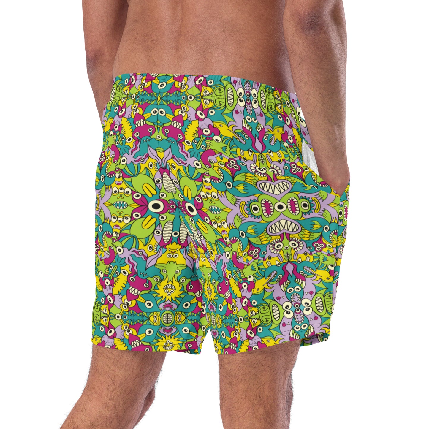 Extraterrestrial Life Swim Trunks: It’s Life but not as We Know It. Back view