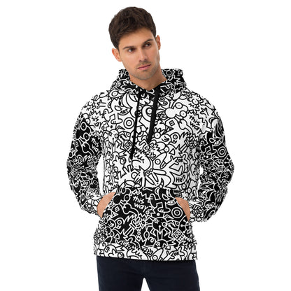 The Playful Power of Great Doodles for Bold People - Unisex Hoodie. Front view