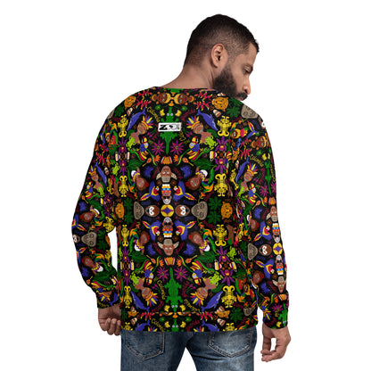 Colombia, the charm of a magical country Unisex Sweatshirt. Back view