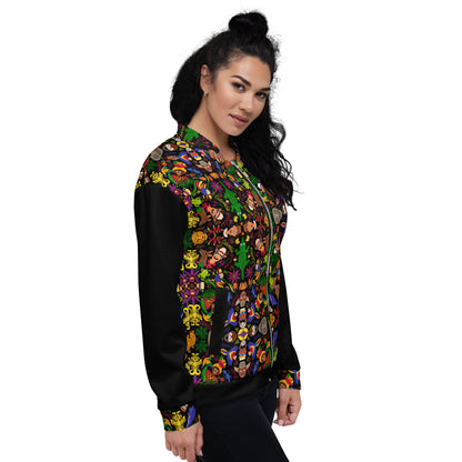 Colombia, the charm of a magical country Unisex Bomber Jacket. Right view