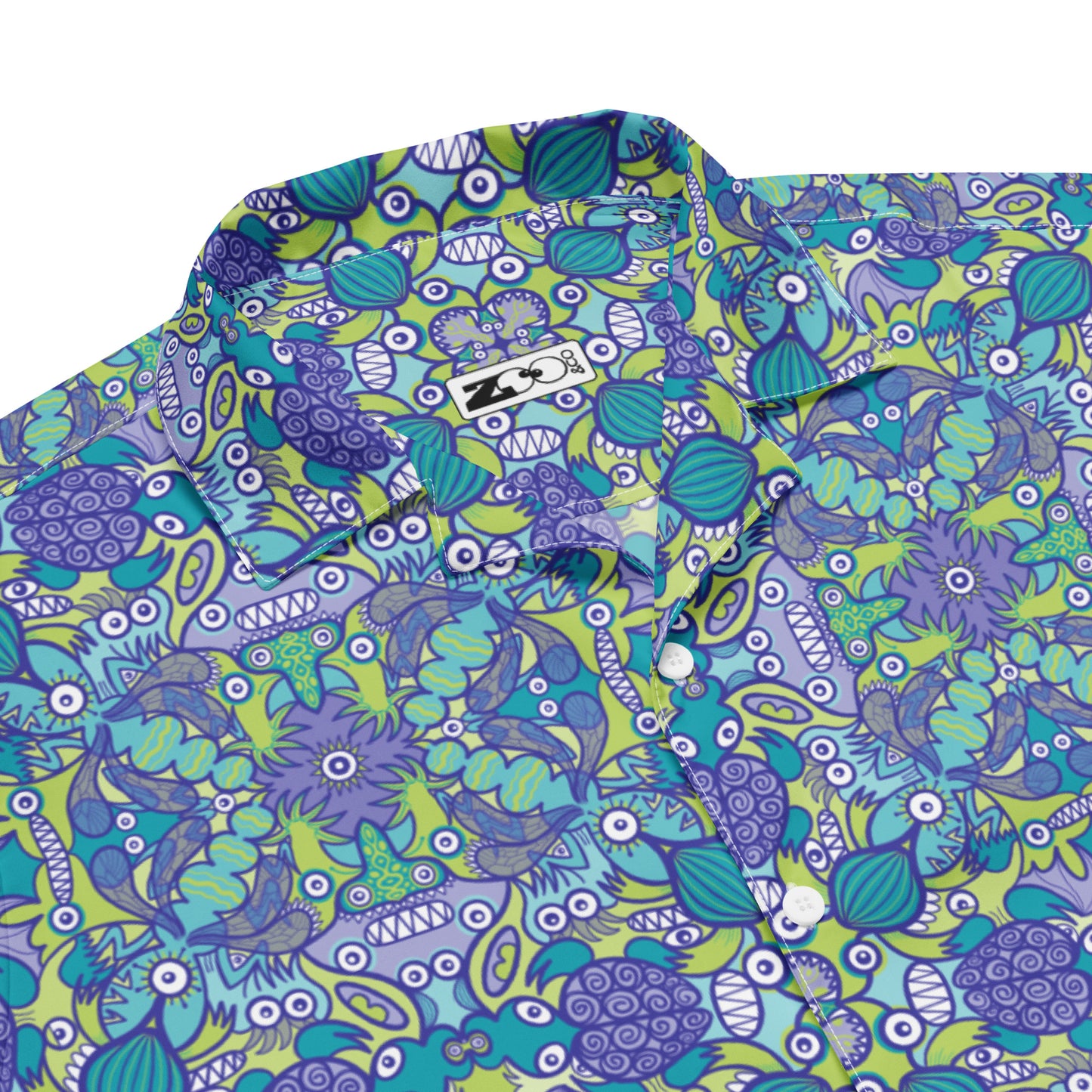 Once upon a time in an ocean full of life - Unisex button shirt. Product detail
