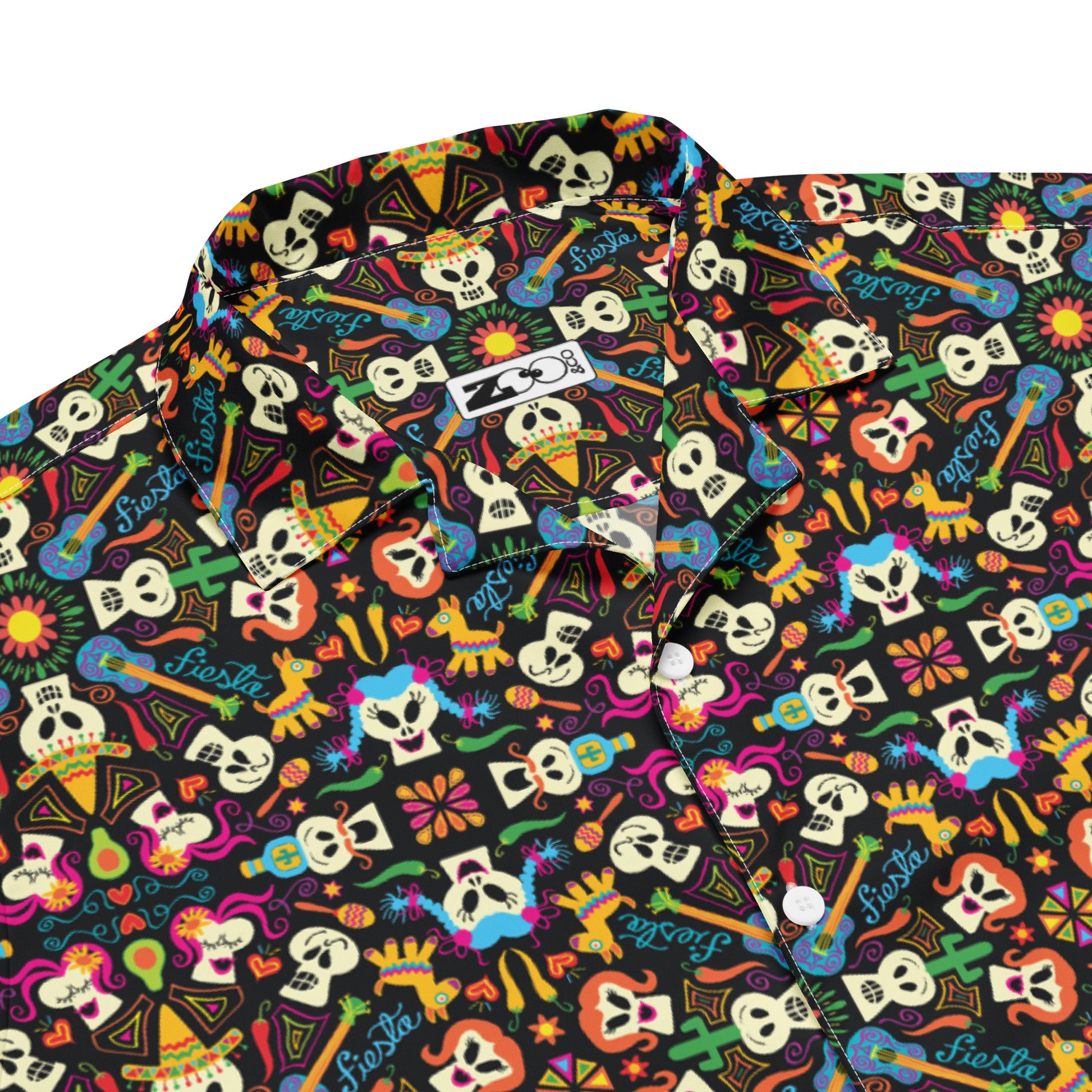 Day of the dead Mexican holiday Unisex button shirt. Product details
