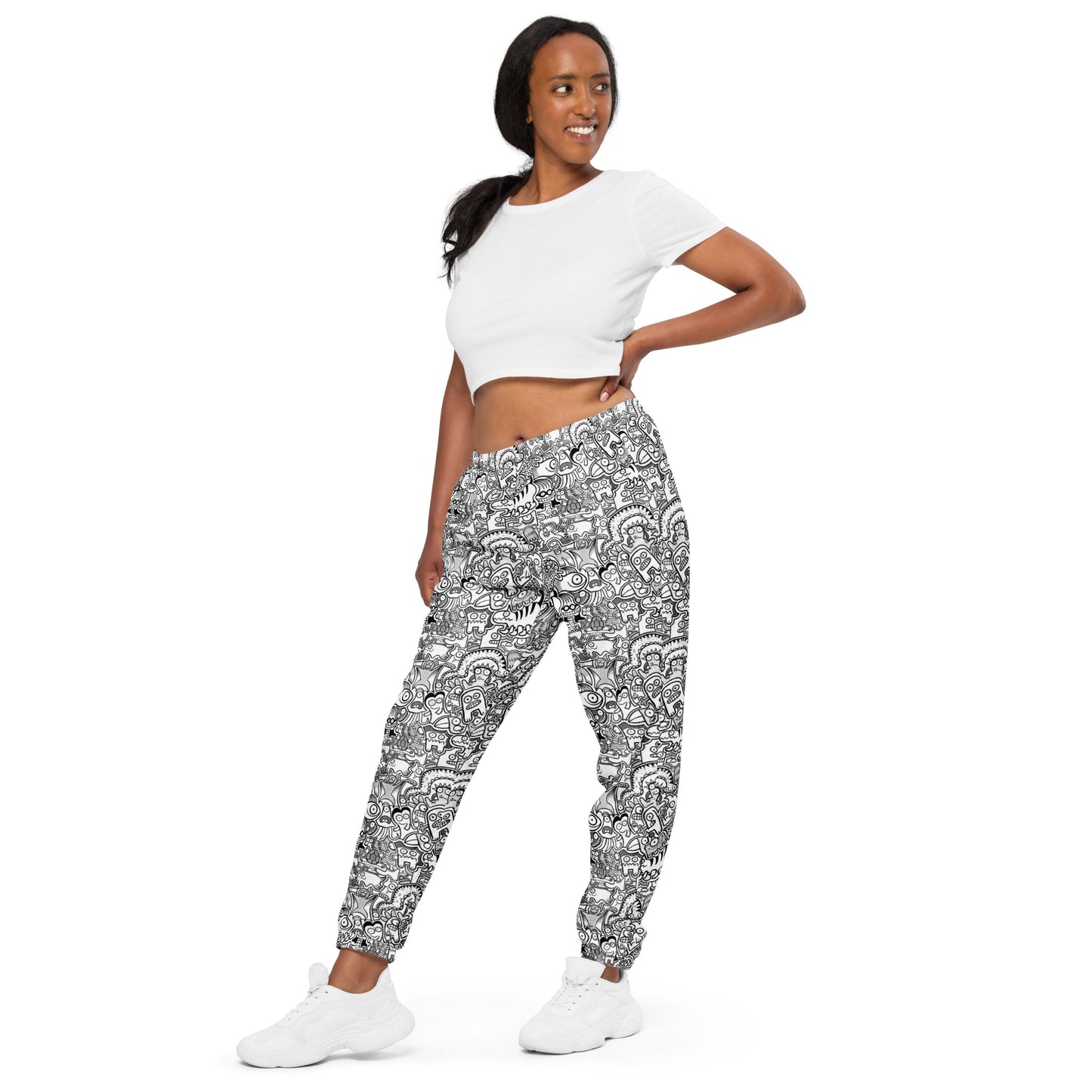 Fill your world with cool doodles Unisex track pants